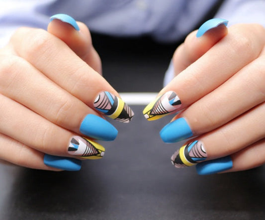 fake nails matte nail sheets-1