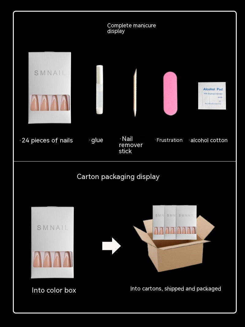 Ballet Coffin Fake Nails