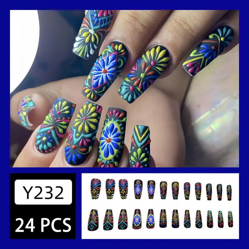 Long Ballet Press-On Nails Set