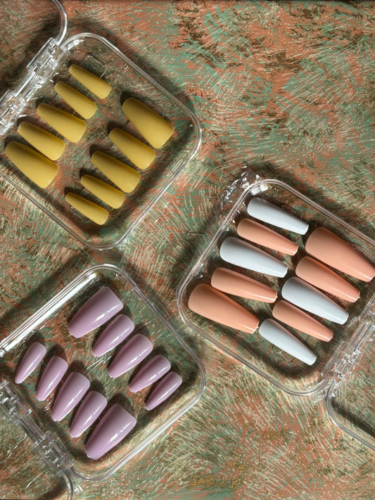 💅 Coffret de Faux Ongles – Collection Pastel Chic