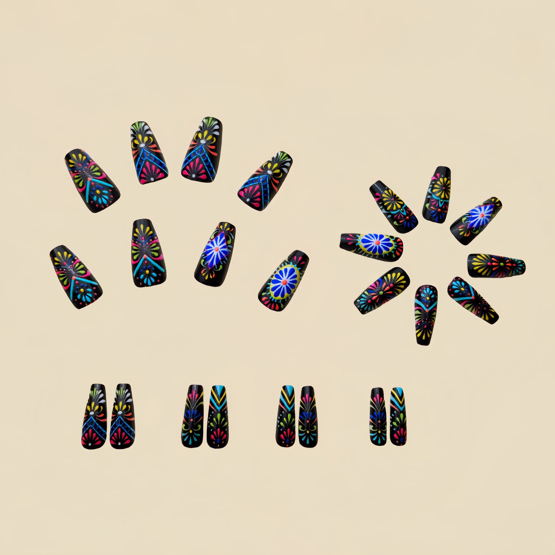 Long Ballet Press-On Nails Set-4