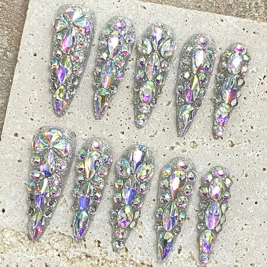 Luxury Handmade Press On Stiletto Nails-0