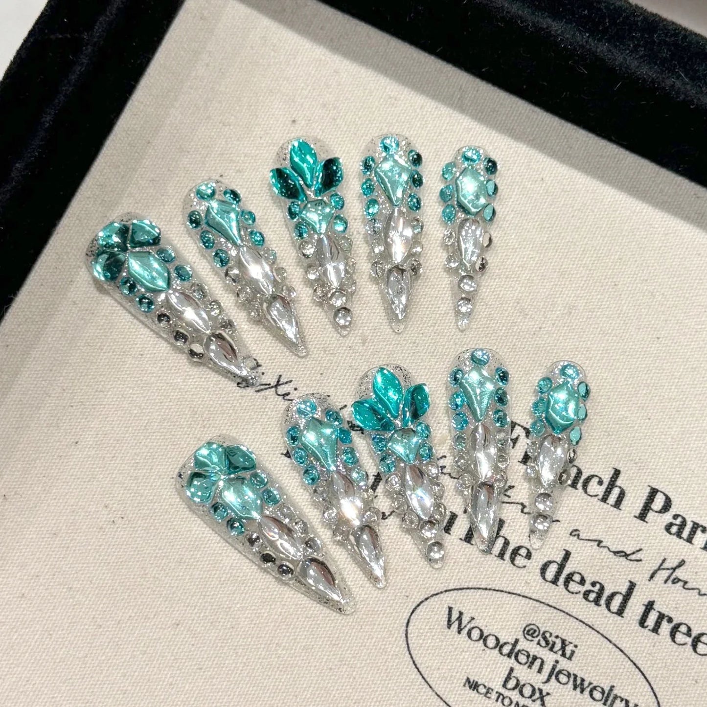 Luxury Handmade Press On Stiletto Nails-6