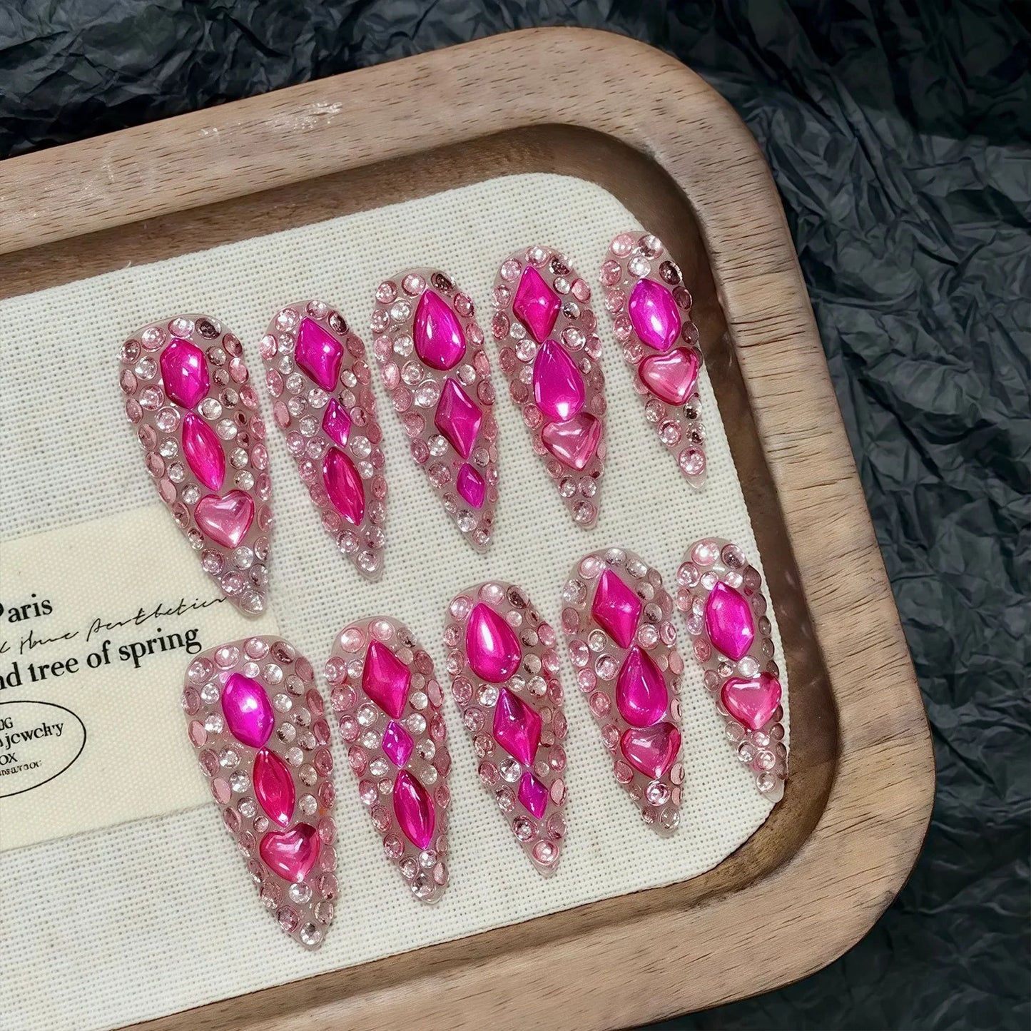 Luxury Handmade Press On Stiletto Nails-8