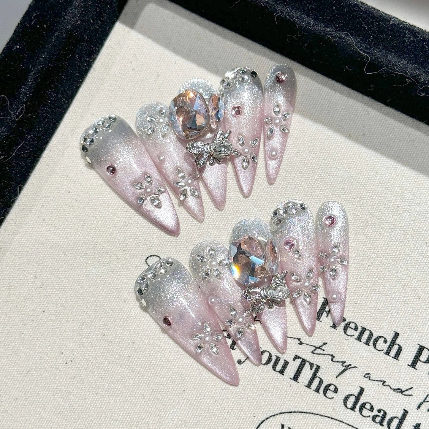 Luxury Handmade Press On Stiletto Nails-5