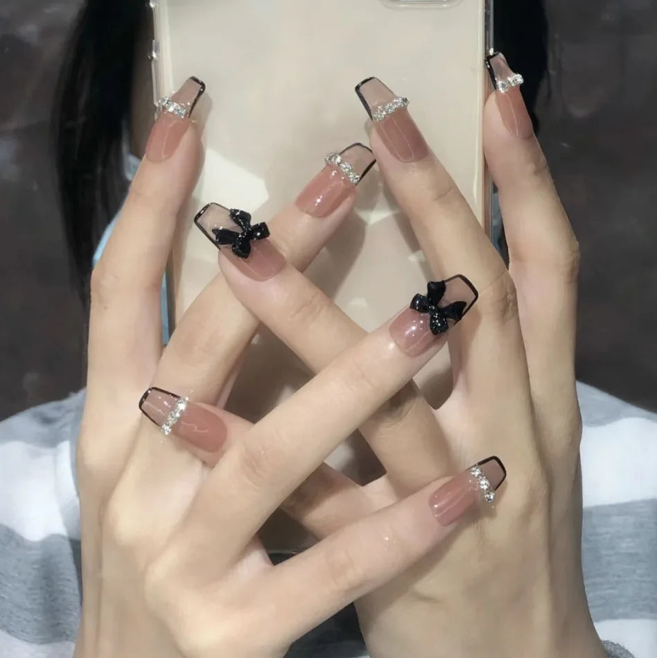 Medium Long Acrylic Fake Nails